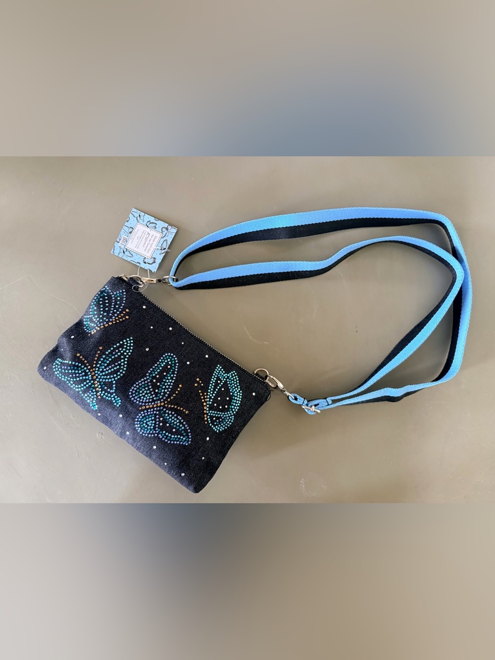 Brighton VIP Butterfly Sparkle Crossbody Wristlet Bag